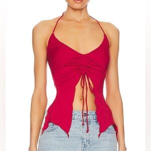 More to Come Red Halter Top